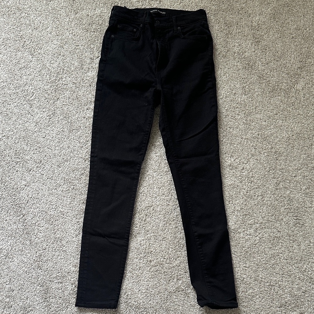 Aritzia The Lola Denim Forum Black Skinny Jeans